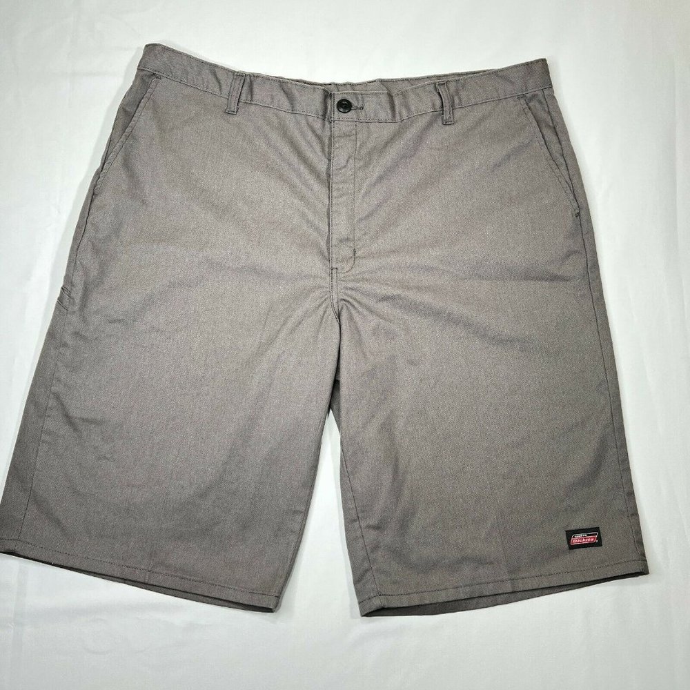 Dickies Shorts Mens 44 Relaxed Fit 5 Pocket Work Chinos Flex Gray Tech